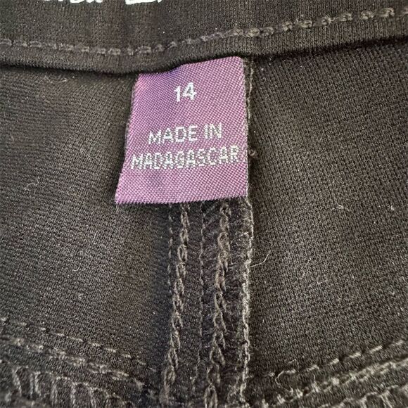 Gloria Vanderbilt All-Around Slimming Amanda Black Pants Size 14 - Picture 6 of 8